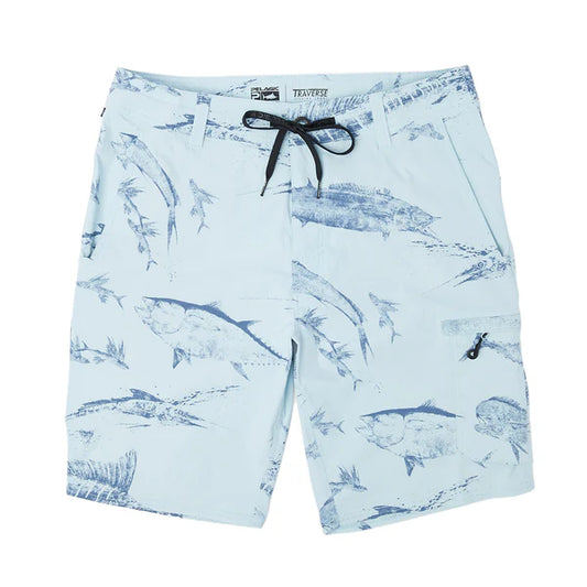 Pelagic Traverse Gyotaku Hybrid Shorts 19"