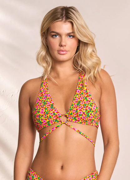 Miniflore Hoop Sporty Triangle Bikini Top