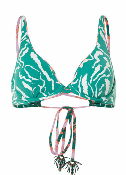 Floral Stamp Tribe Unmolded Underwire Bikini Top