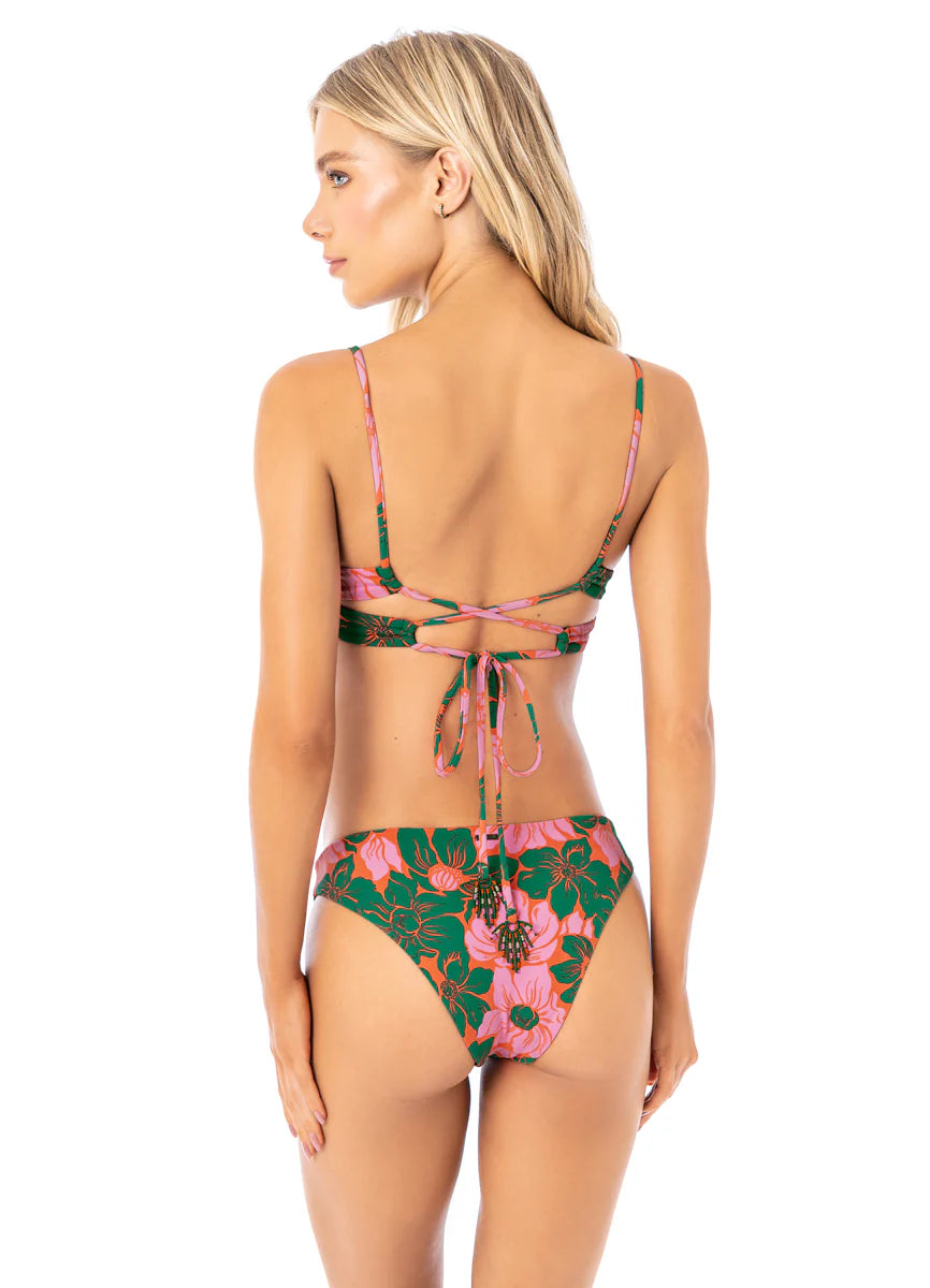 Floral Stamp Tribe Unmolded Underwire Bikini Top